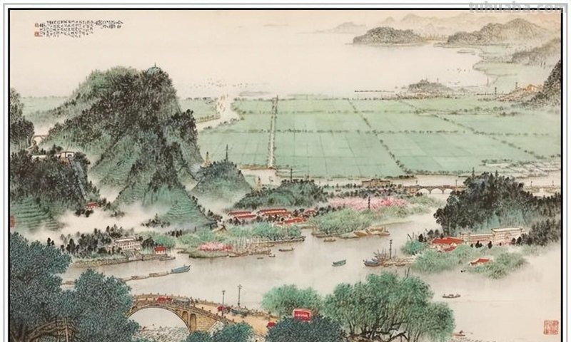 一代宗师当代著名画家钱松喦六十一幅传世经典绘画作品赏析