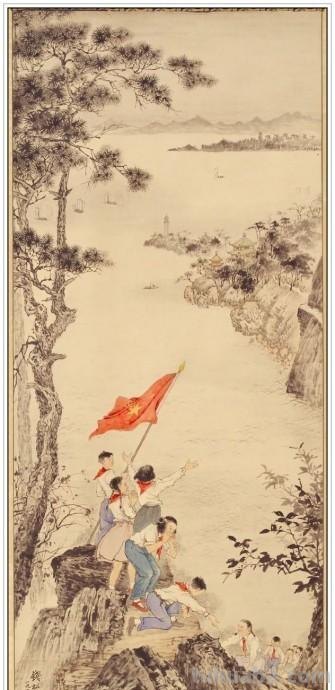 一代宗师当代著名画家钱松喦六十一幅传世经典绘画作品赏析