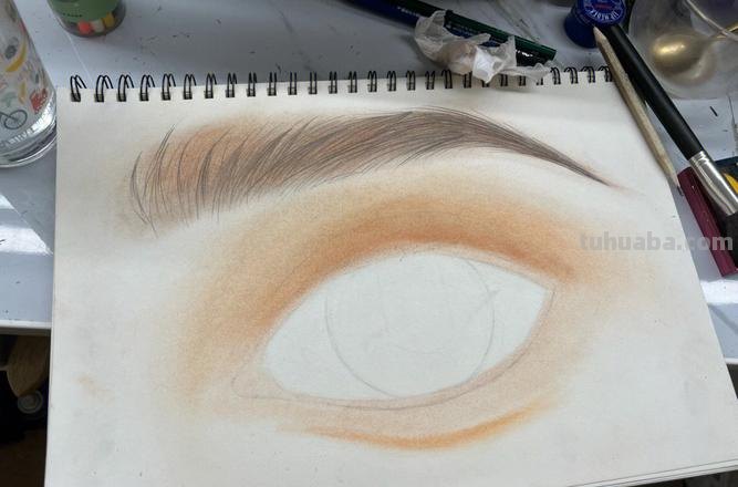 彩铅画怎么画眉毛 初一彩铅绘画教程?