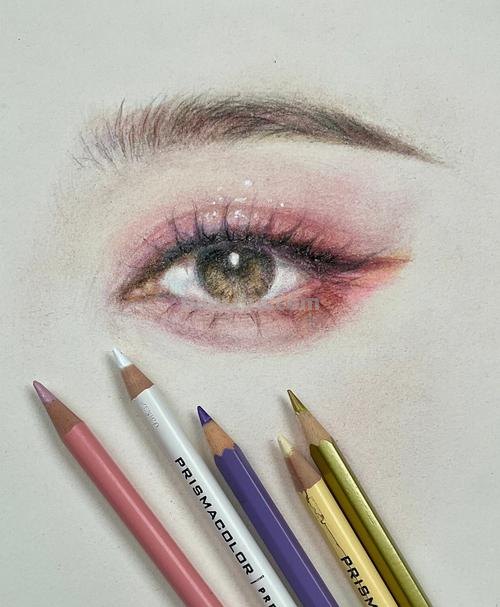 彩铅画怎么画眉毛 初一彩铅绘画教程?