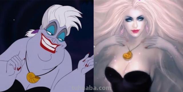 无尊零成本cos《小美人鱼》乌苏拉！惊见1巧合：跟珍珍一样　网笑疯