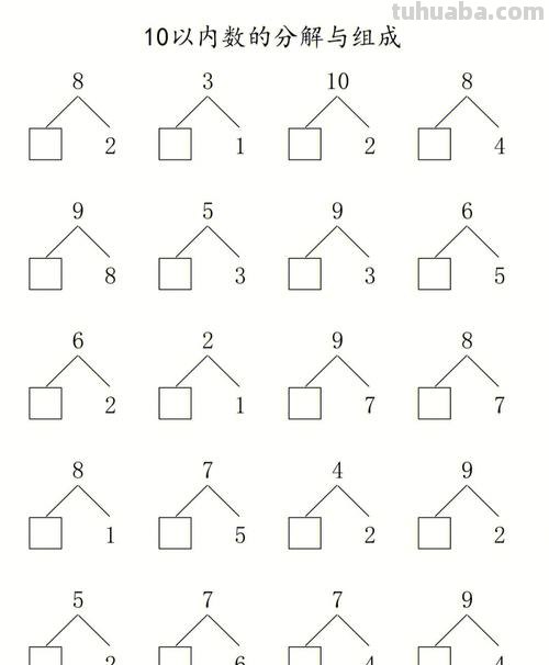 10以内的分解与组成 10以内的分解与组成题可打印