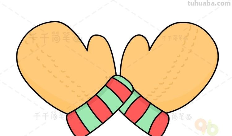 手套怎么画简笔画 怎样裁剪手套——分指手套裁剪图绘制？