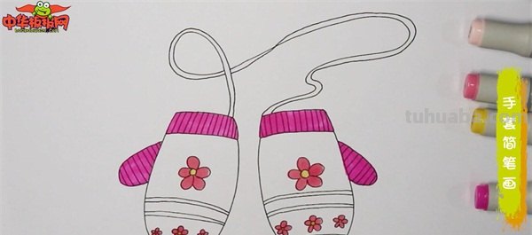 手套怎么画简笔画 怎样裁剪手套——分指手套裁剪图绘制？