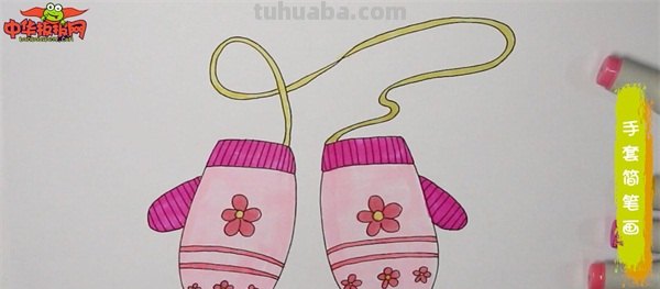 手套怎么画简笔画 怎样裁剪手套——分指手套裁剪图绘制？