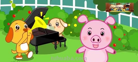 小猪吃得饱饱的歌曲是什么?