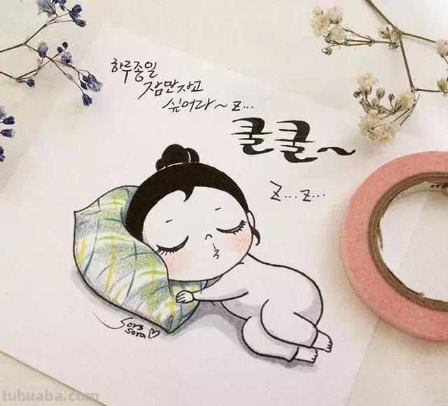 100张人物彩铅简笔画，小伙伴们赶紧收藏吧~