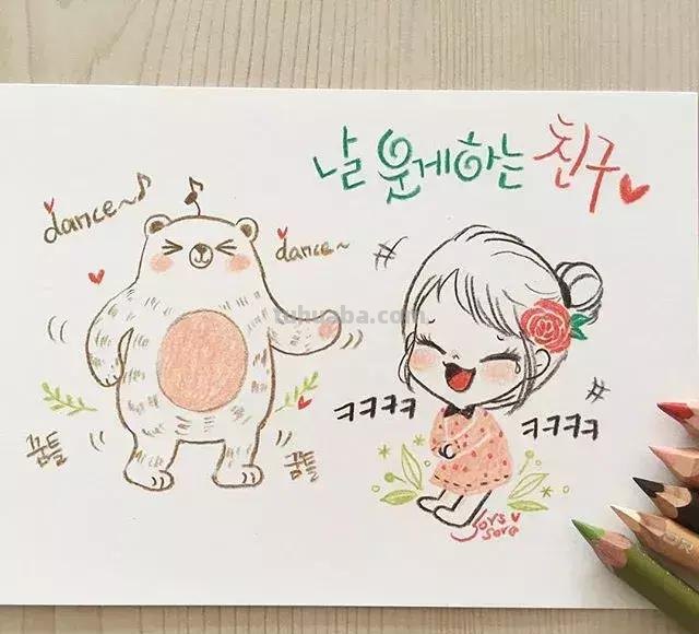 100张人物彩铅简笔画，小伙伴们赶紧收藏吧~