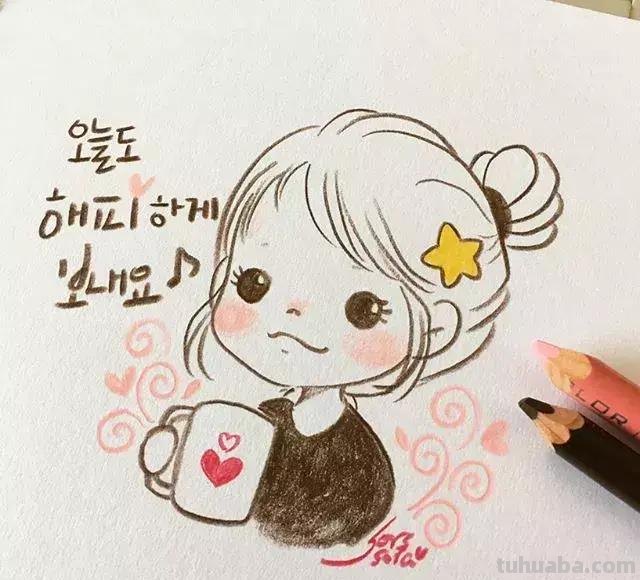 100张人物彩铅简笔画，小伙伴们赶紧收藏吧~