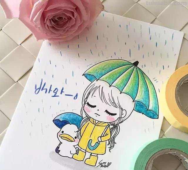 100张人物彩铅简笔画，小伙伴们赶紧收藏吧~