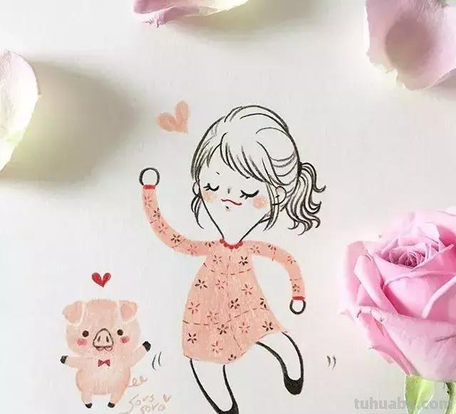 100张人物彩铅简笔画，小伙伴们赶紧收藏吧~
