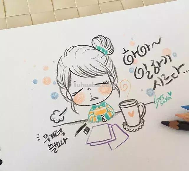 100张人物彩铅简笔画，小伙伴们赶紧收藏吧~