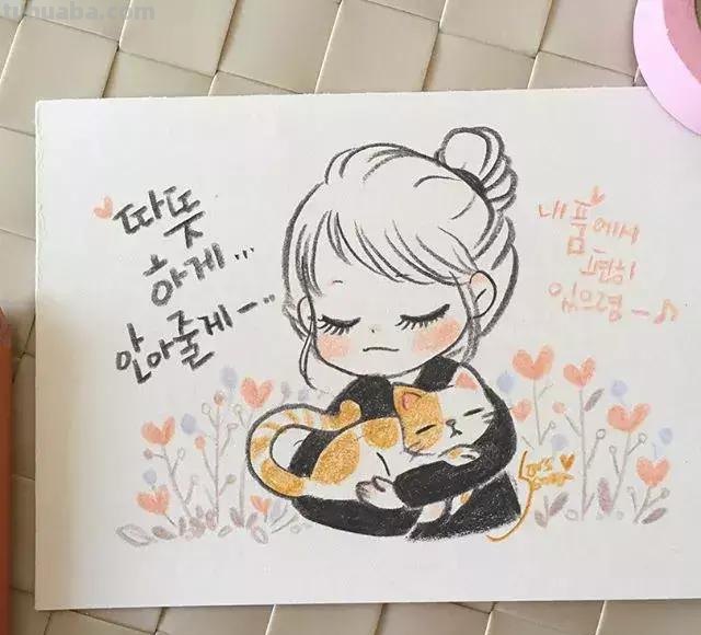 100张人物彩铅简笔画，小伙伴们赶紧收藏吧~