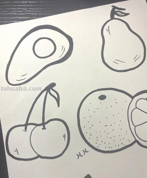 简笔画水果画法一组