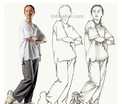 人像的速写 人物速写步骤？