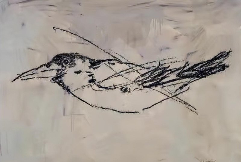 中国著名画家叶永青画一幅《鸟》，卖了94万，到底值不值这个价？