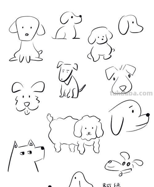 怎么画狗简笔画 可爱小狗狗的简笔画怎么画?