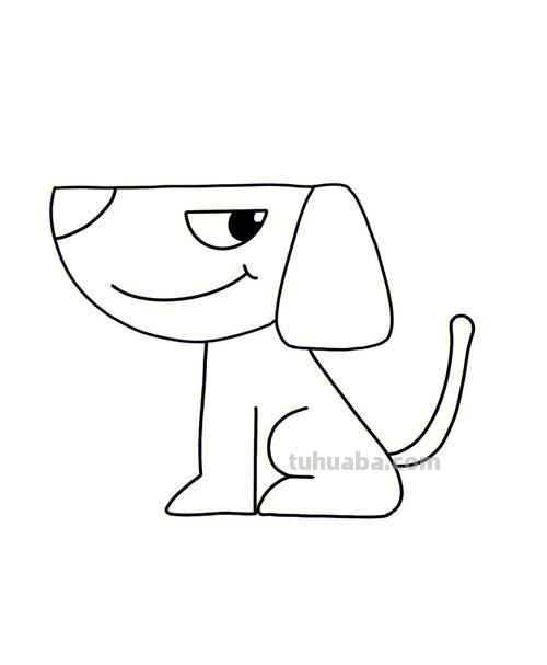 怎么画狗简笔画 可爱小狗狗的简笔画怎么画?