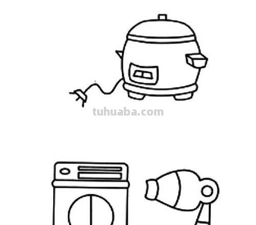 各种小家电的50种简笔画法，超级实用的素材！（建议收藏）