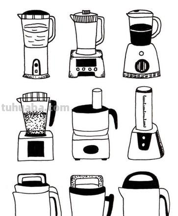 各种小家电的50种简笔画法，超级实用的素材！（建议收藏）