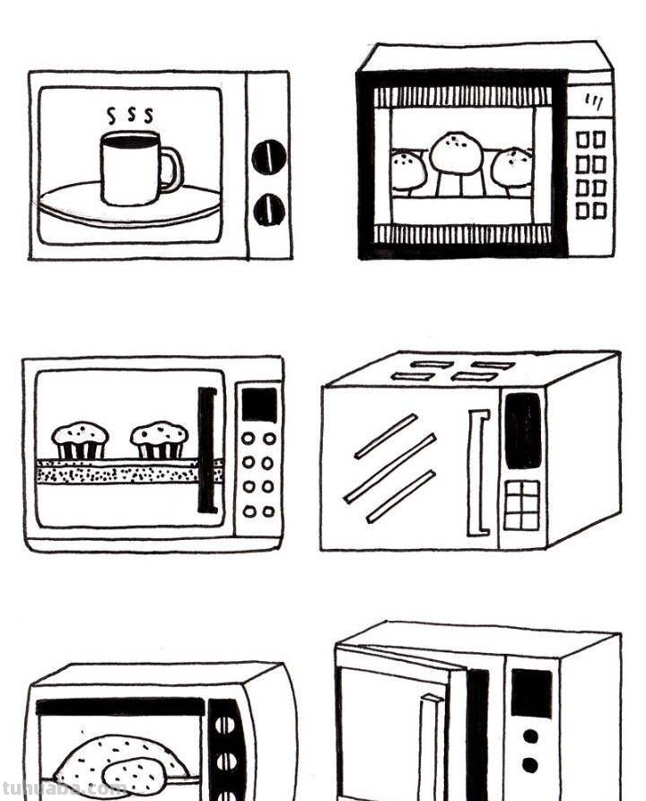 各种小家电的50种简笔画法，超级实用的素材！（建议收藏）