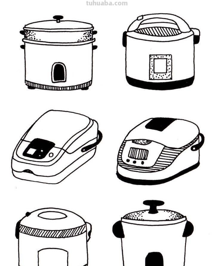 各种小家电的50种简笔画法，超级实用的素材！（建议收藏）