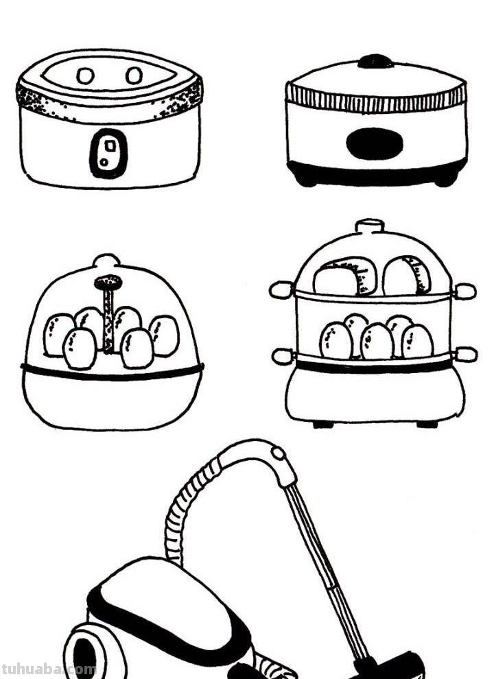 各种小家电的50种简笔画法，超级实用的素材！（建议收藏）