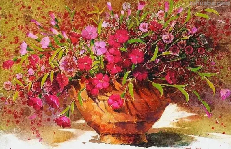 沉寂20年，韩国水彩大师用鲜花诠释爱意，画的太美了，我看了多遍