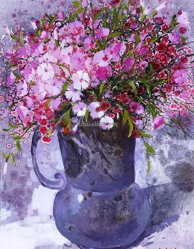 沉寂20年，韩国水彩大师用鲜花诠释爱意，画的太美了，我看了多遍