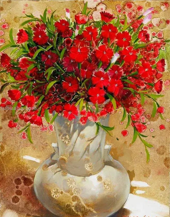 沉寂20年，韩国水彩大师用鲜花诠释爱意，画的太美了，我看了多遍
