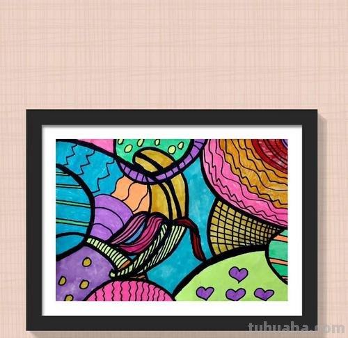 线条色彩画：用线条和色彩表现出来的艺术 