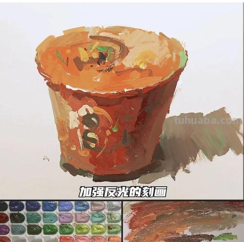 色彩方便面及色彩方便面桶怎样画?涂画吧小编教你!