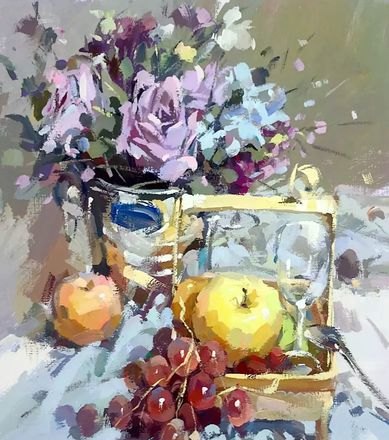 色彩静物花卉图片欣赏:赏心悦目的色彩盛宴