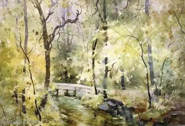 中国顶尖水彩画｜清华教授刘凤兰风景水彩画欣赏