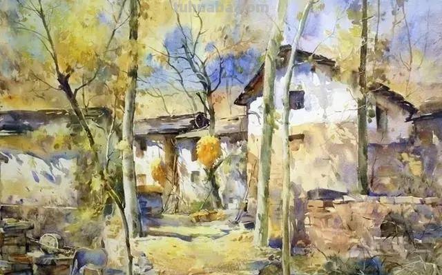 中国顶尖水彩画｜清华教授刘凤兰风景水彩画欣赏