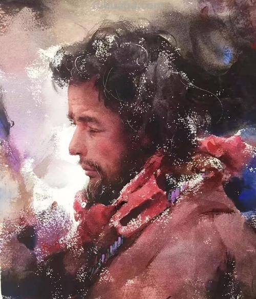 大神笔下的水彩画人物，好美