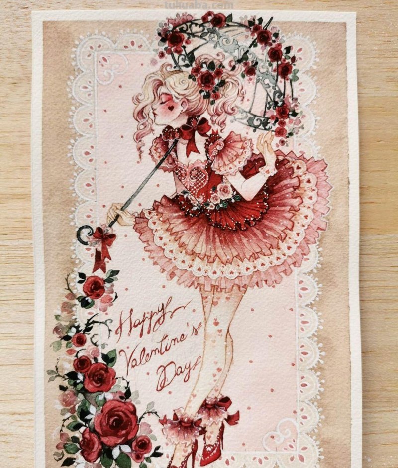 大神笔下的水彩画人物，好美