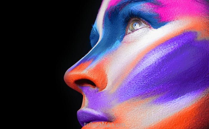 色彩人脸及色彩人脸构成图片——用色彩和人脸创造绚烂多彩的画面 