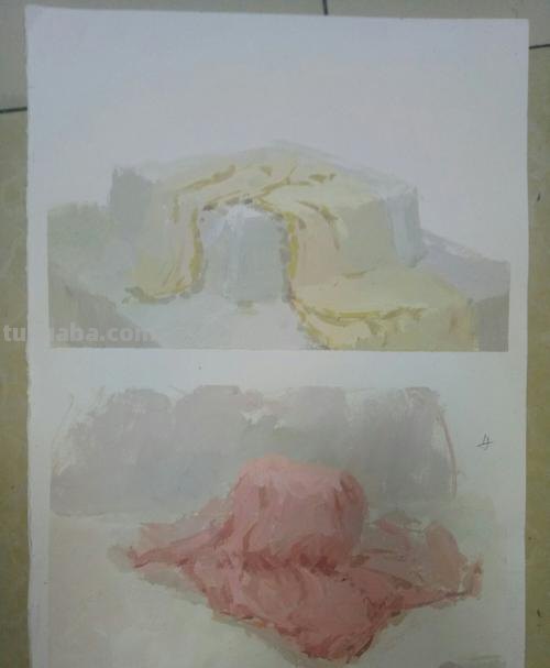 色彩衬布画法及色彩衬布画法笔触