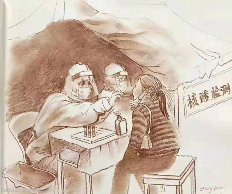5张战&quot;疫&quot;速写画，每一张都是真实故事