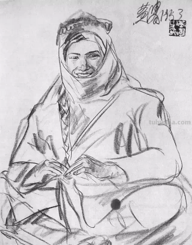 学院派：谈谈怎样画人物速写（附黄胄速写作品）