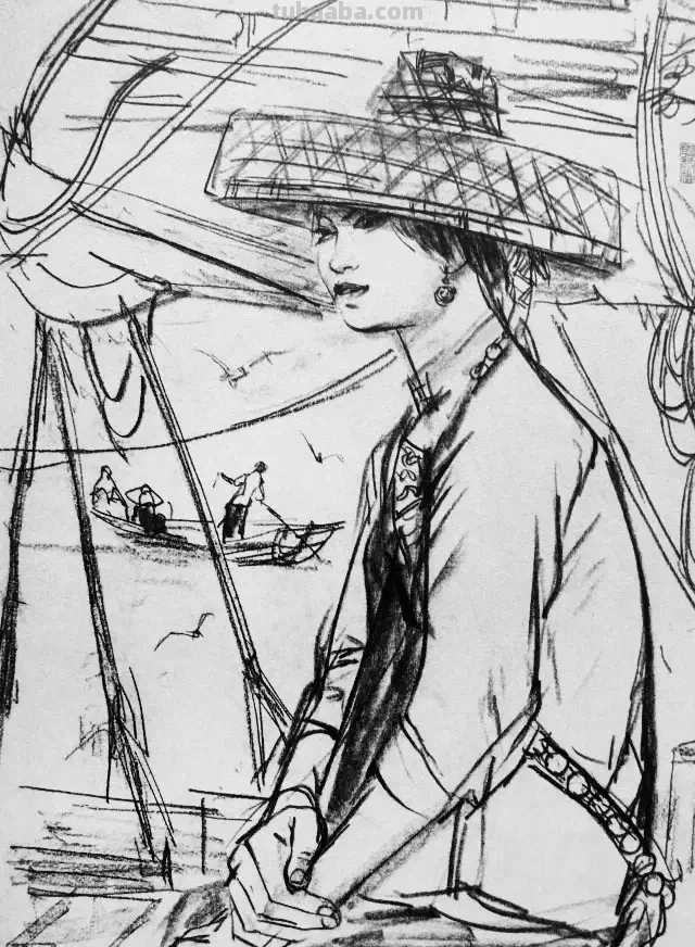 学院派：谈谈怎样画人物速写（附黄胄速写作品）