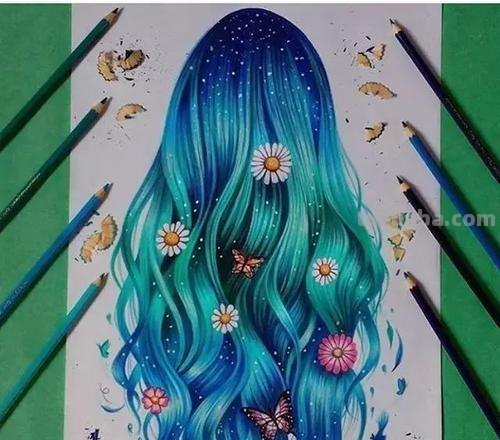 如何用色彩头发让你的插画更加生动绚丽 