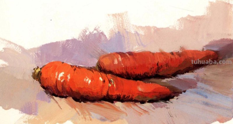 胡萝卜色彩及胡萝卜色彩画法详解