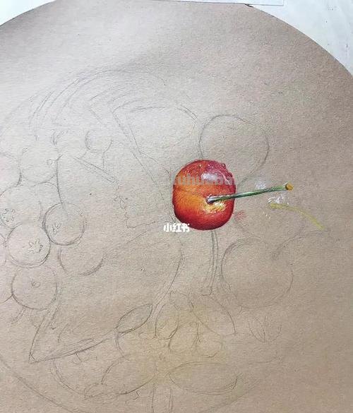 彩铅水果花篮怎么画 水果拼盘花篮做法?