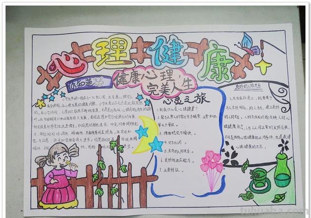 什么是心理健康的手抄报 小学心理健康手抄报主要内容可以写什么？