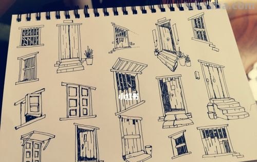 窗户透视速写 速写风景初学者入门教程？