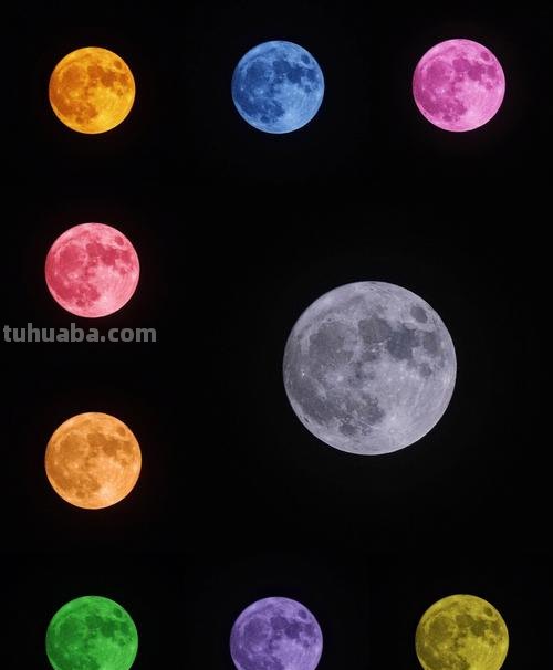 月亮的色彩及月亮的色彩图片大全 