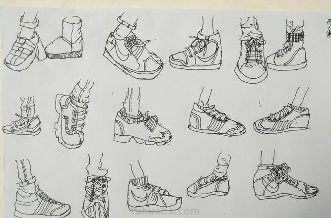 菠萝鞋速写 香菜鞋和菠萝鞋什么意思？