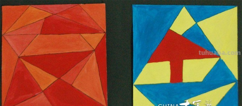 色彩透叠作业图片及色彩透叠作业图片简单